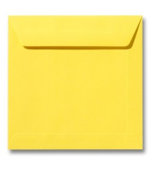 Envelop Roma 22 x 22 cm - 50 stuks - Kanariegeel