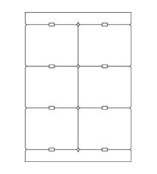 EXPERT - A4 - witte, matte, 6UP steeketiketten 260g/m2 - 195micron - 100 vel