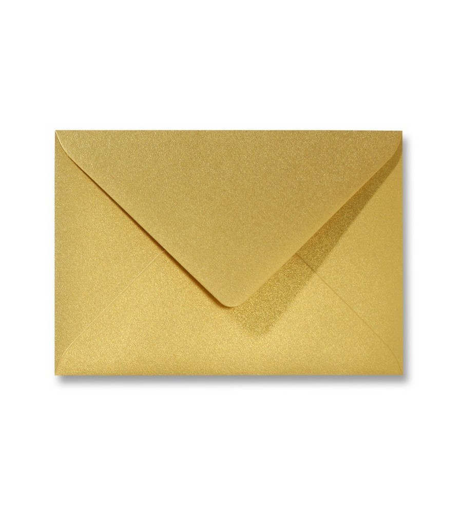 Weglaten pit zweep Envelop Metallic - 11 x 15,6 cm - 50 stuks - Metallic Gold - Papier-Store
