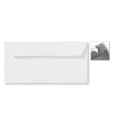 Envelop Striplock 11 x 22 cm - Wit  - 120 GM - Rechte klep - Striplock