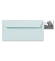 Envelop Striplock 11 x 22 cm - Zilvergrijs  - 120 GM - Rechte klep - Striplock