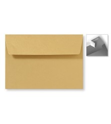 Envelop Striplock 12,6 x 18 cm - Metallic gold rush   - 120 GM - Rechte klep - Striplock