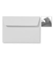 Envelop Striplock 12,6 x 18 cm - Zwart   - 120 GM - Rechte klep - Striplock