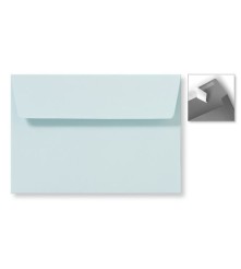Envelop Striplock 12,6 x 18 cm - Zilvergrijs  - 120 GM - Rechte klep - Striplock
