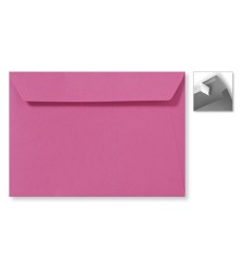 Envelop Striplock 15,6  x 22 cm - Fucsia - 120 GM - Rechte klep - Striplock