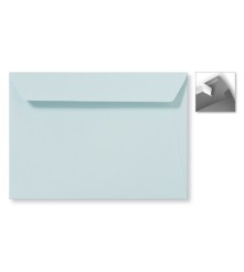 Envelop Striplock 15,6  x 22 cm - Zilvergrijs - 120 GM - Rechte klep - Striplock