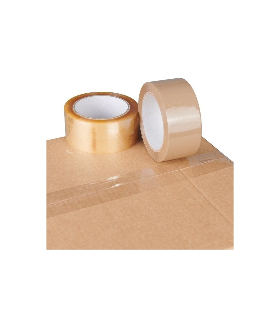 PP Tape met acryllijm, Low noise, Transparant 50mm x 66 meter 28my