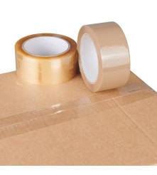 PP Tape met acryllijm, Low noise, Transparant 50mm x 66 meter 28my