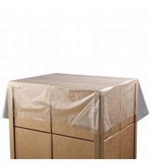 Pallet afdekvellen, geblazen, LD-PE, transparant, 50µm, 1500mm x 1800mm, Rol van 200 vellen