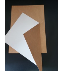 Kraftpapier/wit papier - A5 - 250 GM - 100 sheets