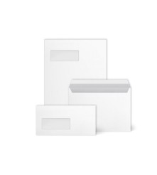 Envelop - C5 - 162x229 - 500 stuks - Striplock - Zonder Venster - 80 GM2