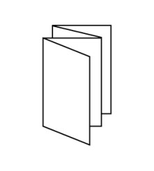 Plano Superior - A4 Zig zag - 4 luik - Wit - 200 G/M2