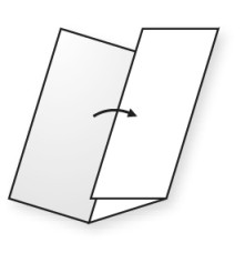 Lichtgroen - 160 GM - zig zag drieluik - 125 vel