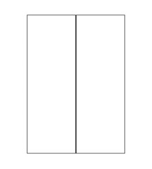 Biotop papier - 200 G/M2 - 105x297 -  Enkele vouw