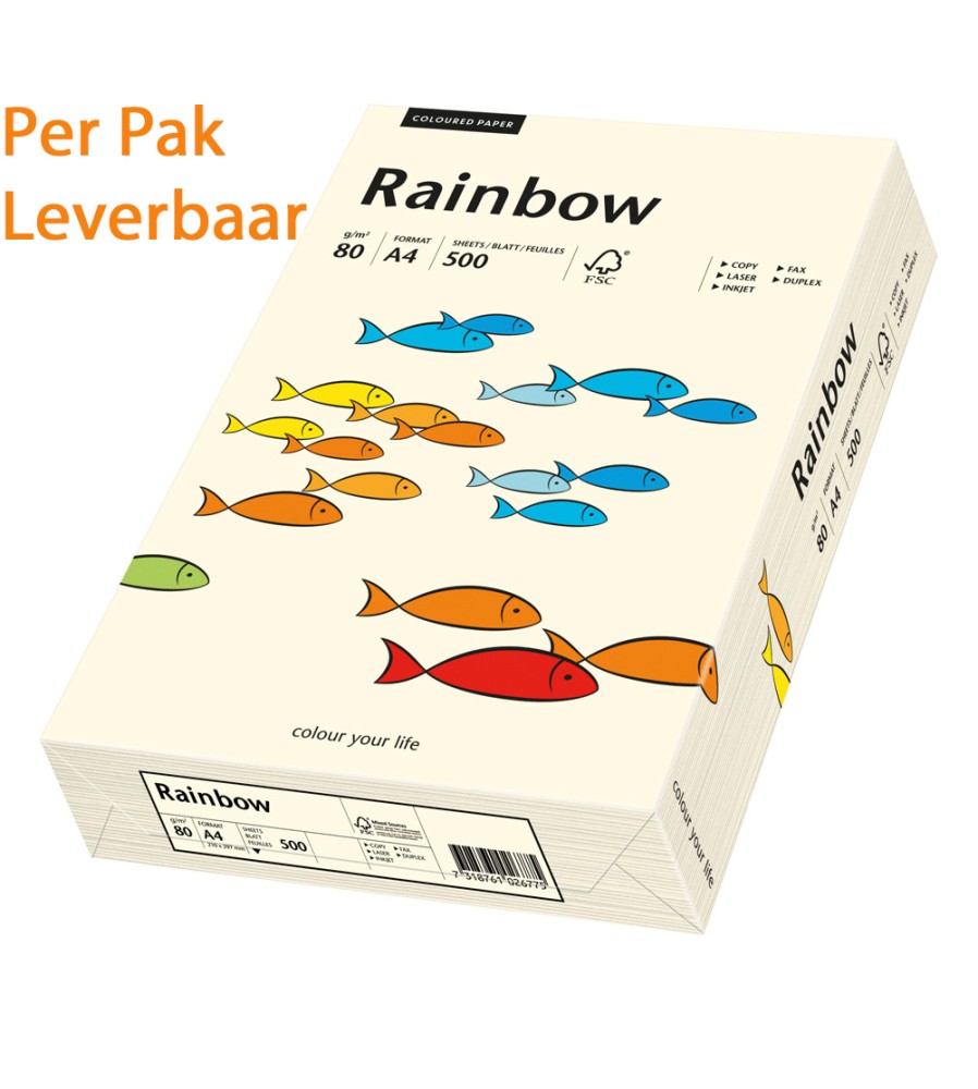 Rainbow  - Creme - 03 - A4 - 160 g/m2 - 250 vel