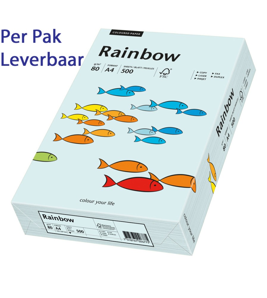 Rainbow  - Lichtblauw - 82 - A4 - 120 g/m2 - 250 vel