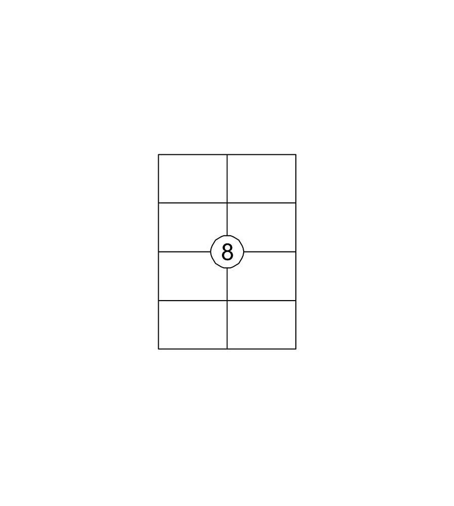 Wit - 300 GM - A4 (74,25x105) ) - 125 vel - 8x Perforatie