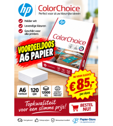 Voordeeldoos - HP ColorChoise - 120 GM - A6 - 12000 vel