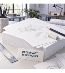 Radeervast Tekenpapier - 160 G/M2 - A2 - 594 x 420 mm  - 250 vel