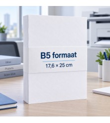 B5 formaat - 17,6 x 25 cm - 80 GM - 500 vel