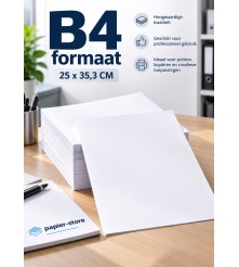 B4 formaat - 25 x 35,3 cm - 80 GM - 500 vel