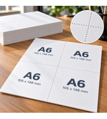 Wit - 200 GM - A4 (4xA6) - 125 vel - Perforatie