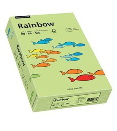 Rainbow  - Heldergroen - 74 - A4 - 120 g/m2 - 250 vel