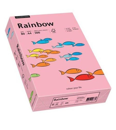 Rainbow  - Rose - 55 - A4 - 160 g/m2 - 250 vel