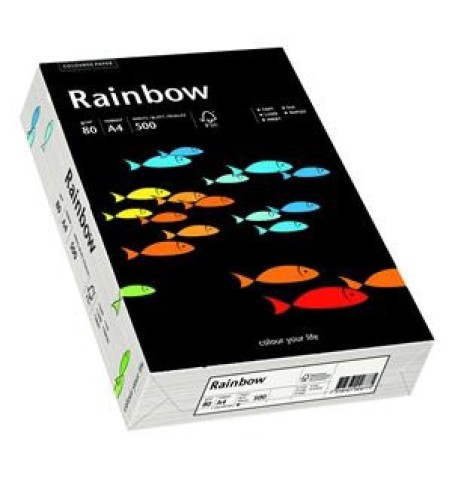 Rainbow  - Zwart - 99 - A4 - 120 g/m2 - 250 vel