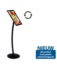 Menubord Curve Zilver Verstek A3