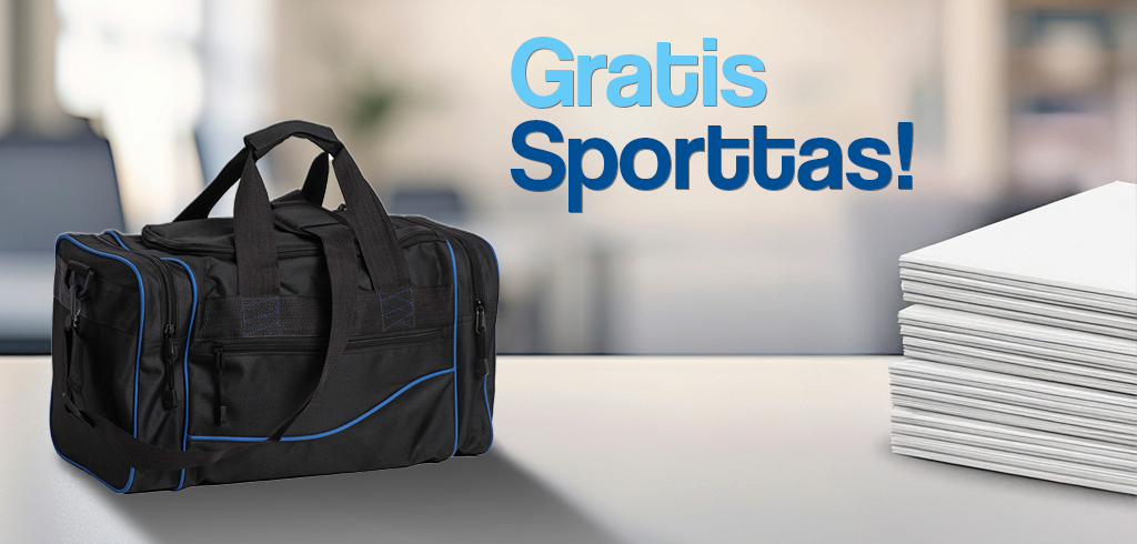 Gratis sport tas bij aankoop v.a. 250 euro